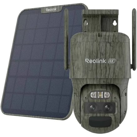 Reolink TrackMix Series G770 + Solar Panel 2 B4GTMXPT4K09SPC IP Bewakingscameraset LTE 3840 x 2160 Pixel
