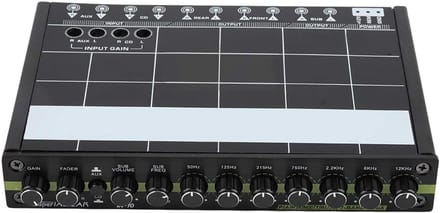 Equalizzatore 7 Banden - Stereo Audio - Auto - Geluidskwaliteit - Crossover - Gebruiksvriendelijke Bediening - Audio Equalizer
