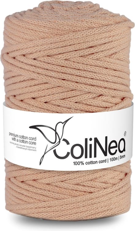 ColiNea - Touw - katoenen - koord - Katoenkoord - macramé - 5 mm x 100 m - lich roze