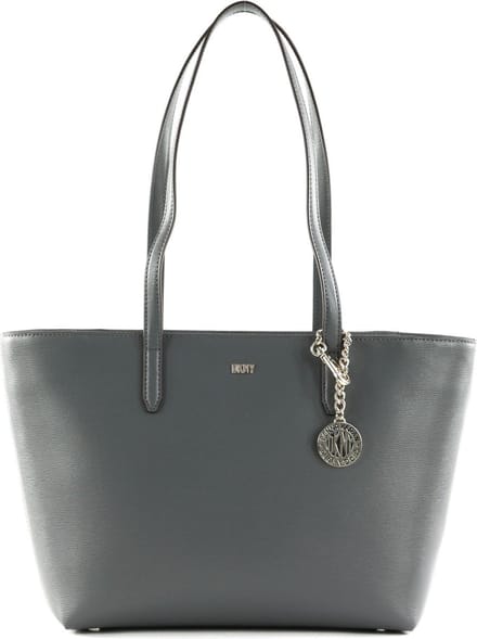 DKNY Leren Shopper Schoudertas Bryant Tote Coal Grijs