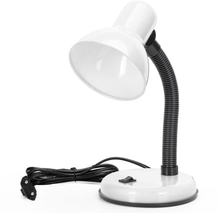 Aigostar 102KL - Bureaulamp - Tafellamp - H: 32 cm - E27 Fitting - Verstellbare Flexibele - Excl. lichtbron - Wit