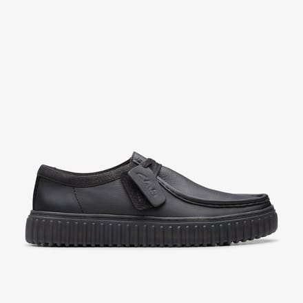CLARKS Torhill Lo Heren Veterschoenen - Leer - Zwart