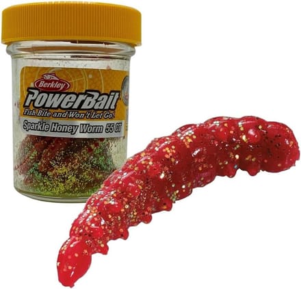 Kleine Kunstaas voor Forel en Baars Vissen - Power Honey Worms 2,5 cm
