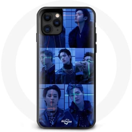 Coque - BTS - Iphone 11 Pro Max - Silicone - Souple - Noir noir