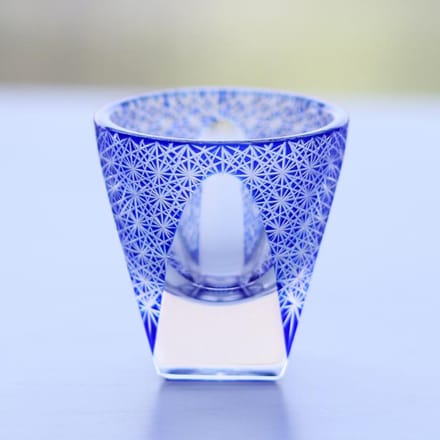 35ml Handgemaakte Edo Kiriko Sakebeker Vier Heren Patroon Japanse Stijl Klein Wijn S Glas
