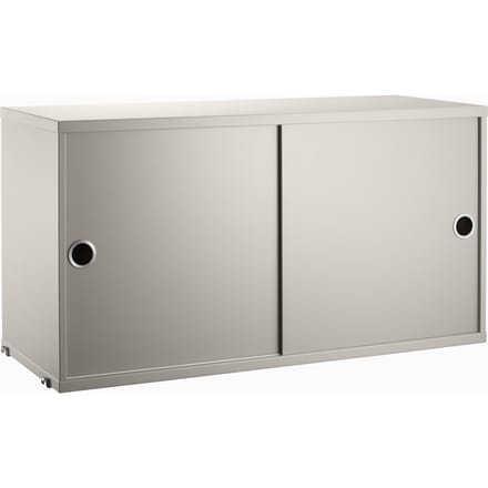 String Furniture - Kast met schuifdeuren - beige - Diepte 30 cm