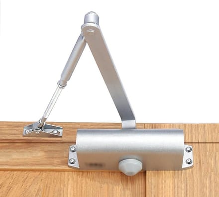 Deurdranger - Automatische Deurcloser - Deur Sluiten - Hydraulisch Verstelbaar - Medium - Zilver Grijs