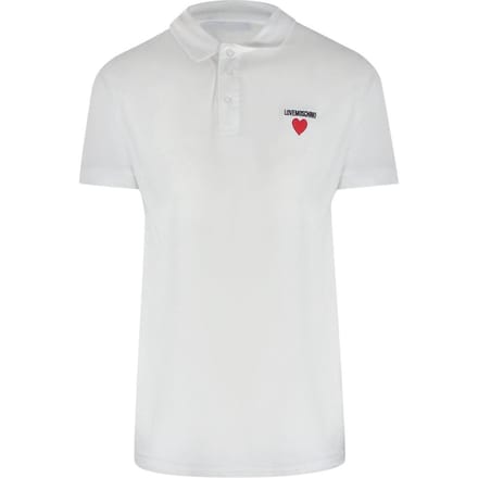 Love Moschino Herenpolo met korte mouwen (Wit)