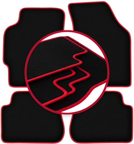 CARLUX-RED automatten voor: Kia Shuma sedan (1997-2004)