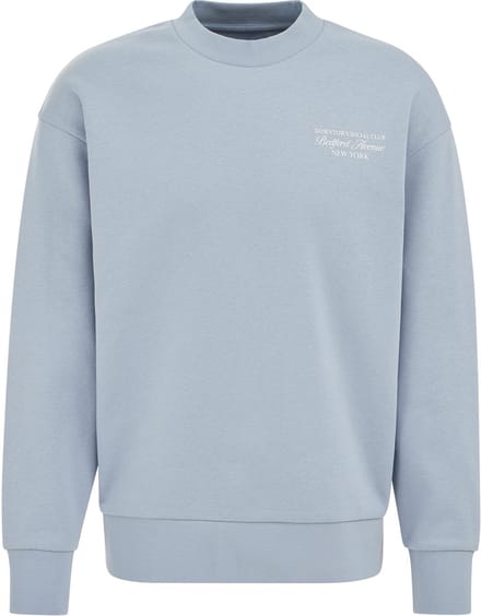 WE Fashion Heren regular fit sweater met opdruk