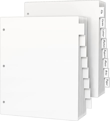 Bindbandverdeler 8 Lipjes 21,5 x 28,9 cm - 16 Delen - 3 Ring
