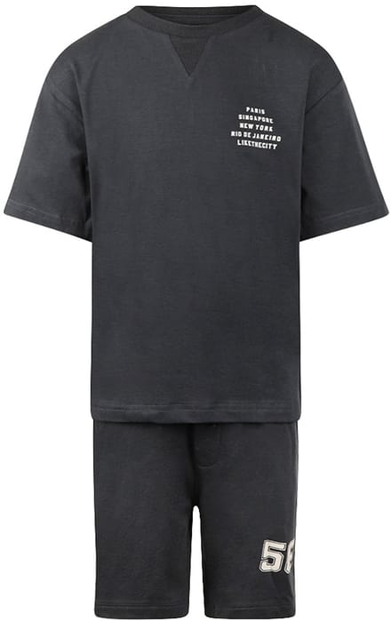No Way Monday - Kledingset - Backprint - Anthracite - Loose Fit - Maat 146