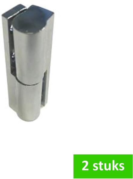 i-Fix opschroef paumelle | 8 x 40 mm | messing vernikkeld | rechte hoek | 2 STUKS