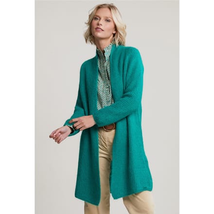 River Woods Green Long Cardigan Long Sleeves Größe: XS/S | Cardigans Outlet | Damen | Grün