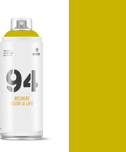 MTN94 Yosemite Gele spuitverf - 400ml lage druk en matte afwerking