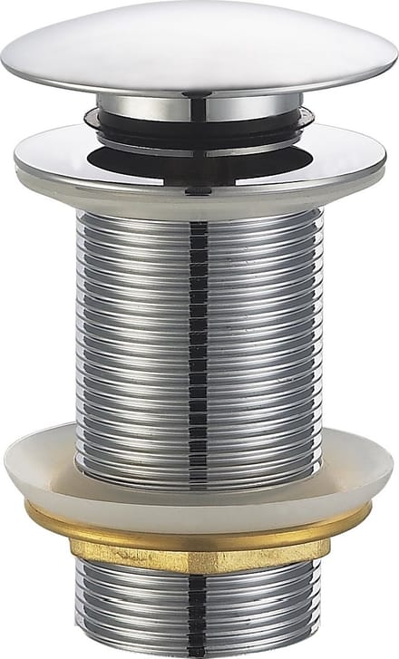 Wiesbaden UniMatch Clickwaste Afvoerplug Verlengd 5/4 Inch - Chroom