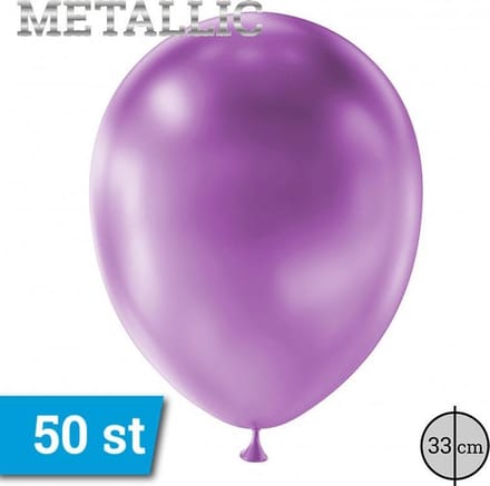 Latex ballonnen 33cm 50 stuks Metallic Lavendel GT120M/62