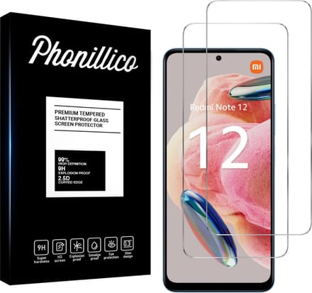 Screenprotector voor Xiaomi Redmi Note 12 4G / Redmi Note 12 5G - 2 stuks Beschermglas van glas Transparante glazen schermbeschermfolie