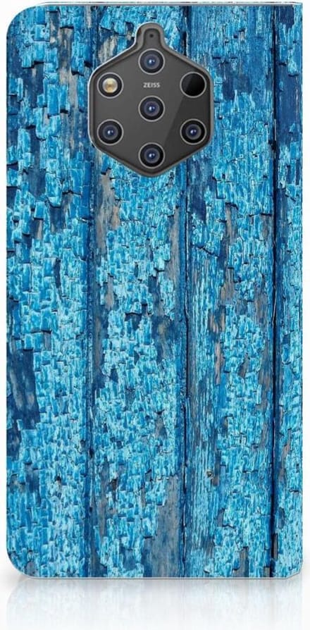 Nokia 9 PureView Book Wallet Case Wood Blue