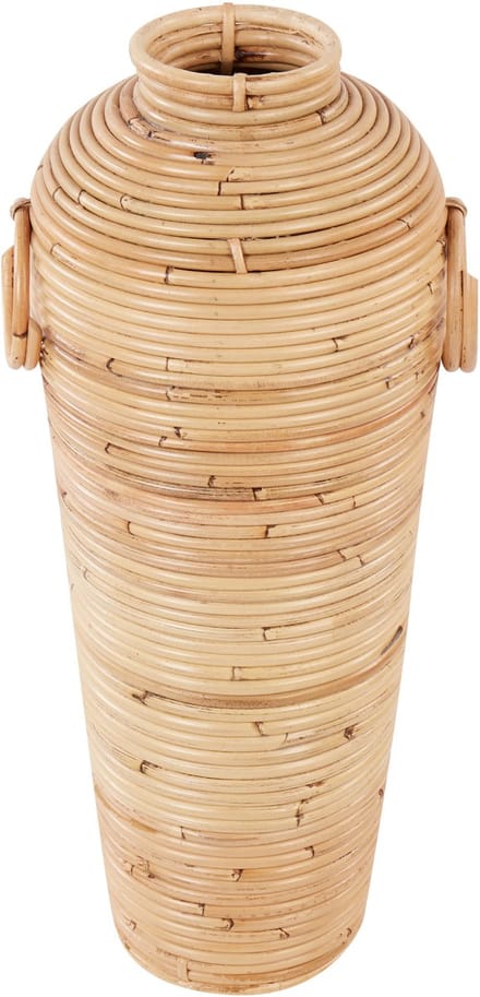 ELATIA - Decoratieve vaas - Natuurlijk - 50 cm - Rotan