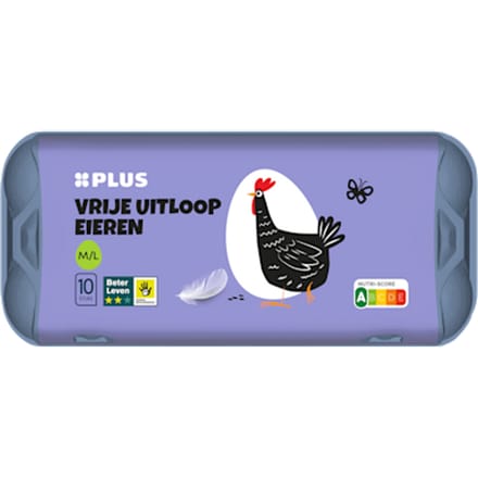 Vrije uitloop eieren M