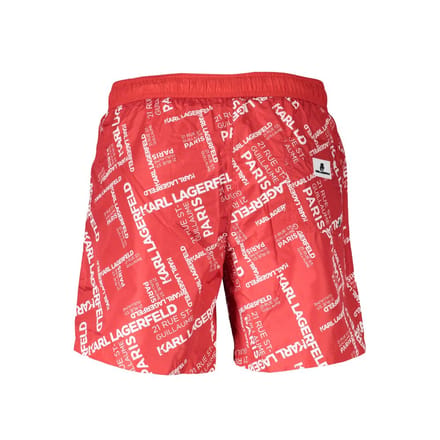 Karl Lagerfeld Rosso Polyester Heren Zwem Boxer