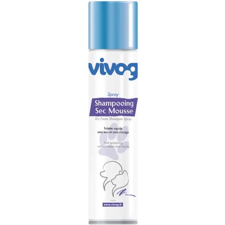 Shampoing voor hond droog schuim Vivog