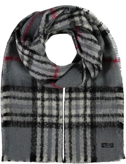 FRAAS Sjaal Cashmink® stole with FRAAS pattern Mid Grey Grijs Veelkleurig