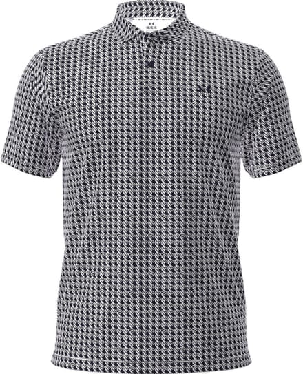 Under Armour T2G Polo Print Houndstooth Deuces White