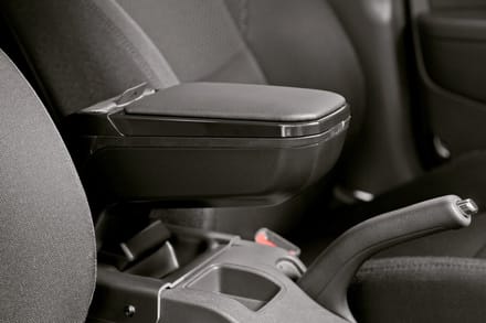 Armsteun Opel Karl - vegan leer - zwart frame - verstelbaar - Armster 2
