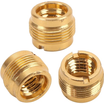 5 stuks Microfoon Schroefdraad Adapter 3/8in Vrouwelijk naar 5/8in Mannelijk Adapter Goud voor Microfoon Microfoonstandaard Zwenkarm beige