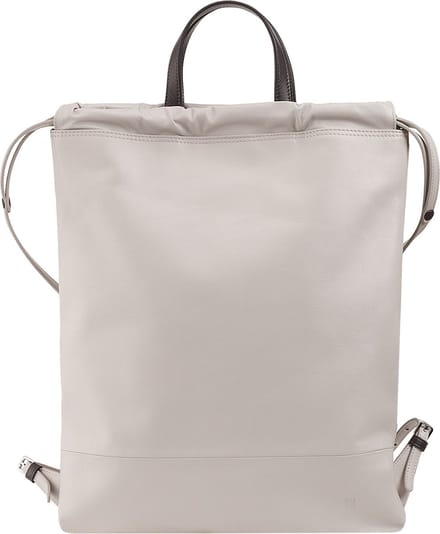 DuDu Linosa Dagrugzak Leder 42 cm - pearl grey