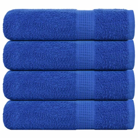 vidaXL - Badhanddoeken - FROGN - 4 - st - 100x150 - cm - 360 - g/m² - blauw