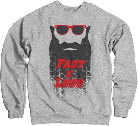 Fast N' Loud Sweater/trui -S- Kaufman Beard Grijs