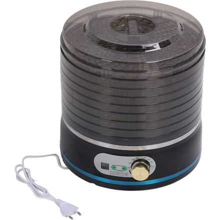 Zwarte 8-laags Voedseldroger Machine DIY Voedsel Fruit Dehydrator Elektrische Voedseldroger Machine L black