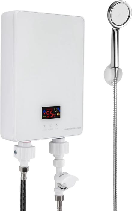 Directe Waterverwarmer - Elektrische Boiler - Direct Warm Water - Snelle Verwarming 3 Sec - 5000 Watt - Wit