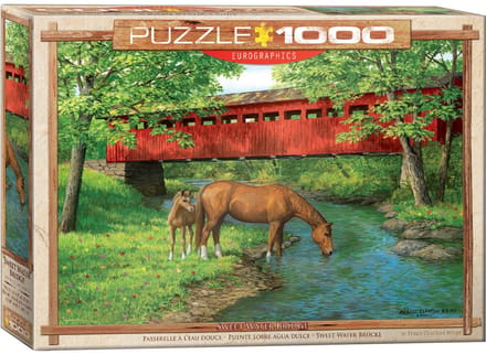 Familie Paarden Puzzel 1000 Stukjes - Educatief en Ontspannend