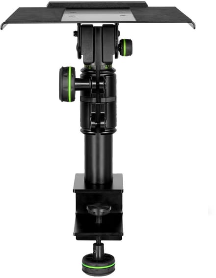 Gravity SP 3102 TM - Studiomonitor statief, laag, met tafelklem - zwart