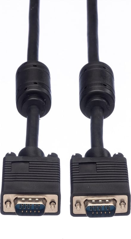 ROLINE SVGA kabel HD15 M/M met ferrietkern, 6 m