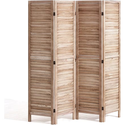 Houten Ruimteverdeler Houten Privacy Scherm 4 Paneels Ruimte Scheidingswand