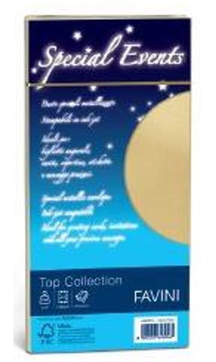 Favini Special Events Top Collection envelop DL (110 x 220 mm) Crème 10 stuk(s)