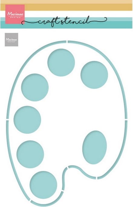 Craft stencil, Palette