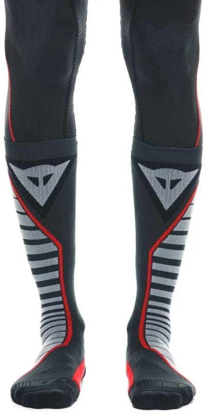 Dainese Thermo Long Zwart Rood Sokken -