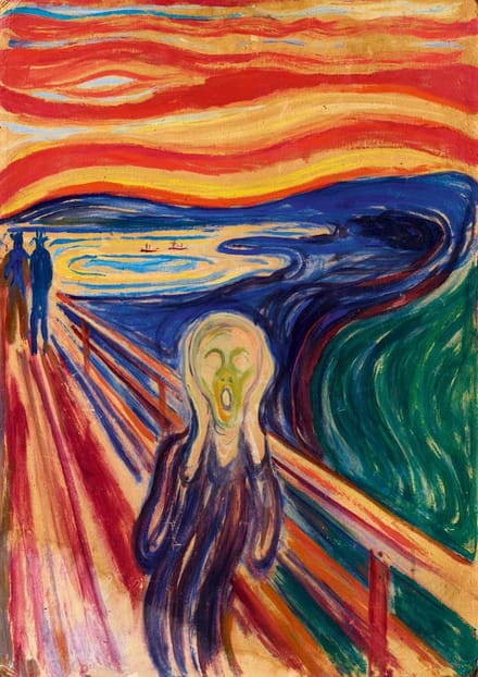 Bluebird Puzzle legpuzzel Munch The Scream 1910 - 1000 stukjes kunst.