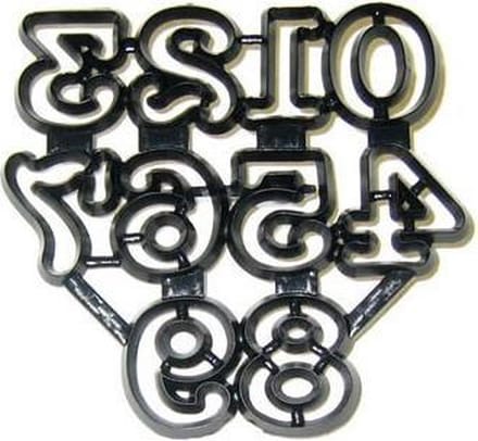 Patchwork Cutter Large Numerals -2.5cm-