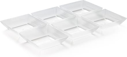 3BMT® Amusebakjes Plastic - Chique Amuse Bakjes Mat - Amuseglaasjes - Voordeelverpakking - 6 Stuks