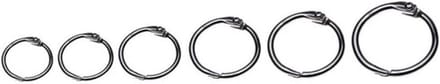 Scharnierringen - Losbladringen Ringband - Documenten Ordenen - Eenvoudig Openen - 38mm 100 stuks - Metaal