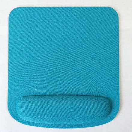Gadgetpoint - Antislip Muismat - Polssteun - Mousepad - Vierkant Lichtblauw