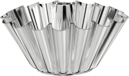 GastroMax tulband bakvorm, van blank metaal, 1,5 liter, zilver
