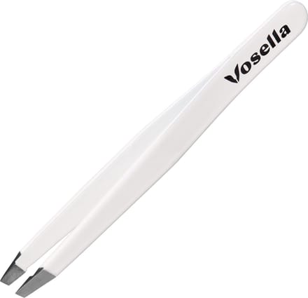 Vosella - Schuine pincet epileer - Wenkbrauwen - Splinters - Hobby - Artic White
